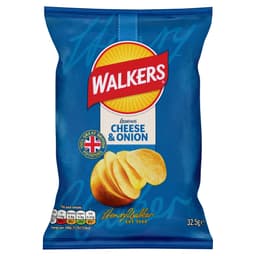 Walkers Cheese & Onion Crisps 32.5g