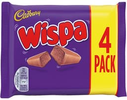 Cadbury Wispa Chocolate Bars 4 Pack