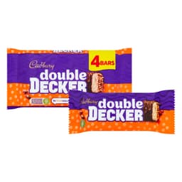 Cadbury Double Decker Chocolate Bar 4 Pack 149.2g