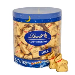 Lindt Gold Reindeer Christmas Milk Chocolate Drum 10g 