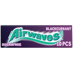 Airwaves Blackcurrant Flavour Sugarfree Chewing Gum 10 Pieces