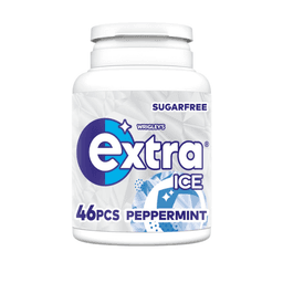 Extra Ice Peppermint Sugarfree Chewing Gum Bottle 46 Pieces
