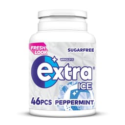 Wrigley's Extra Ice Peppermint Chewing Gum Sugar Free Bottle 64.4g