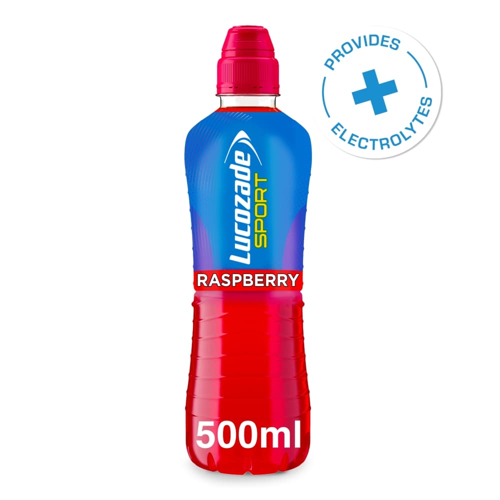 Lucozade Sport Raspberry Bottles 500ml 