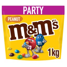 M&M's Crunchy Peanut & Milk Chocolate Party Mix Bulk Snack Bag 1kg
