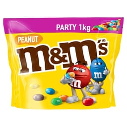 M&M'S PEANUT CHOCOLATE PARTY POUCH 1KG