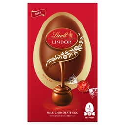 Lindt Milk Chocolate Easter Egg with Lindor Milk Truffles 260g