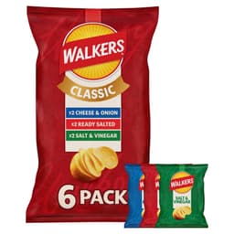 Walkers Classic Variety Multipack Crisps 6 Pack