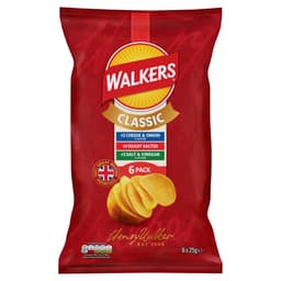 Walkers Classic Variety Multipack Crisps 6 Pack