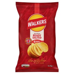 Walkers Ready Salted Crisps 6 Pack
