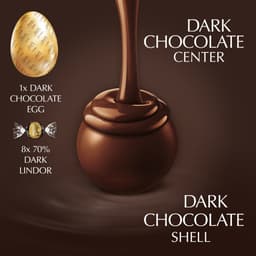 Lindt Lindor Dark Chocolate 70% Easter Egg 260g