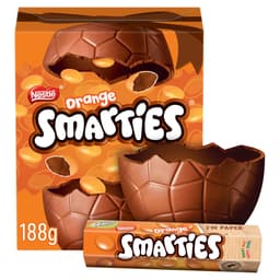 Smarties Orange Flavoured Milk Chocolate Large Egg 188g