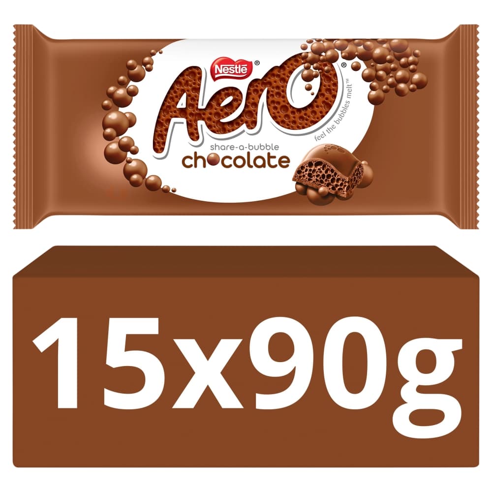 Aero Milk Chocolate Sharing Bar 90g