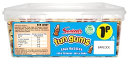 Swizzels Fun Gums Cola Bottles 1p Tub