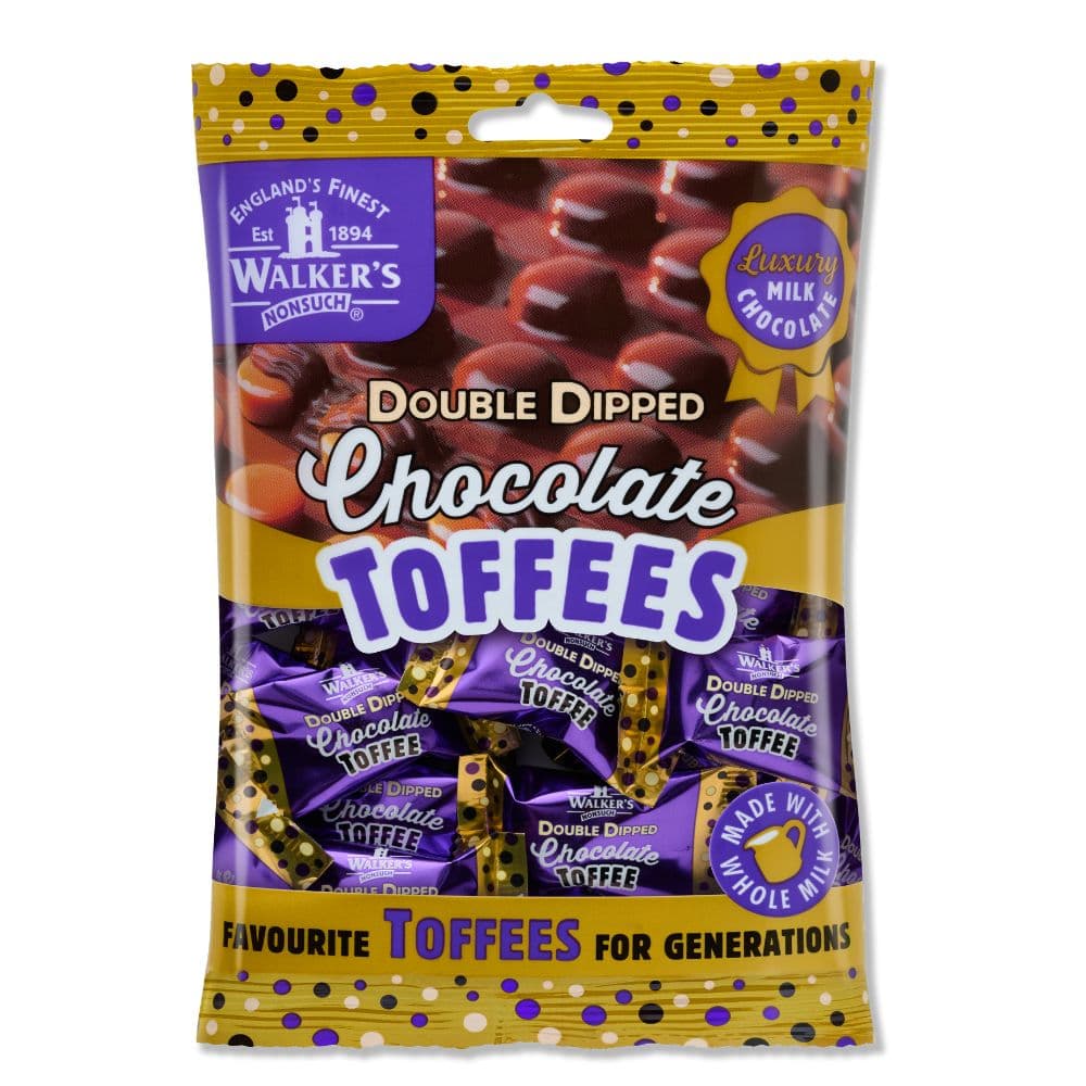 Walker's Nonsuch Double Dipped Chocolate Toffees 135g