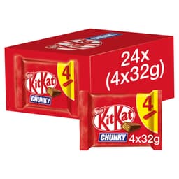 Kit Kat Chunky Milk Chocolate Bar Multipack 4 Pack 32g