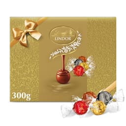 Lindt Lindor Assorted Chocolate Truffles Gold Gift Box 300g