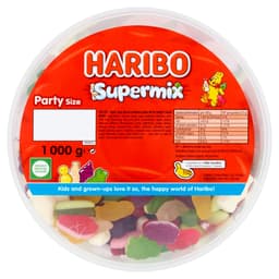 Haribo Supermix 1kg Drum 