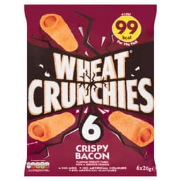 Wheat Crunchies Crispy Bacon Crisps 20g 6 Pack