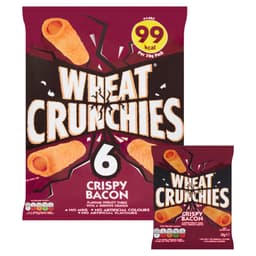 Wheat Crunchies Crispy Bacon Crisps 20g 6 Pack