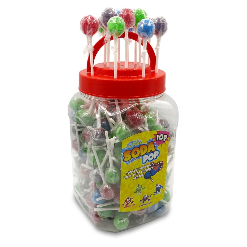 Crazy Candy Factory Tongue Painting Soda Pops 10g