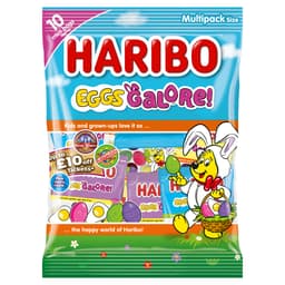 Haribo Eggs Galore Fruit Flavour Jelly & Foam Sweets Multipack 160g