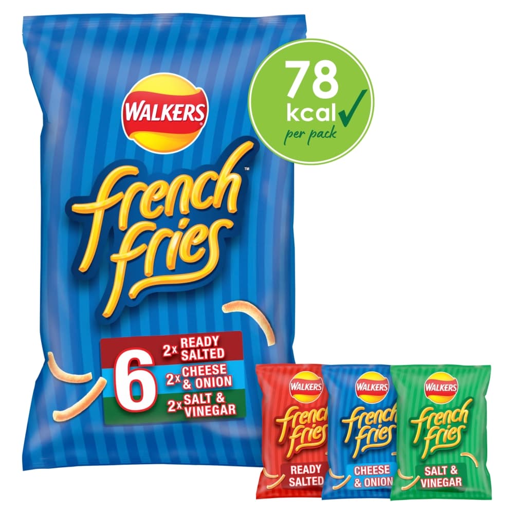 Walkers French Fries Variety Crisps 18g 6 Pack