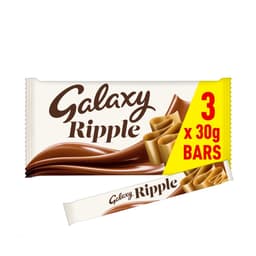 Galaxy Ripple Milk Chocolate Snack Bars Multipack 3x30g
