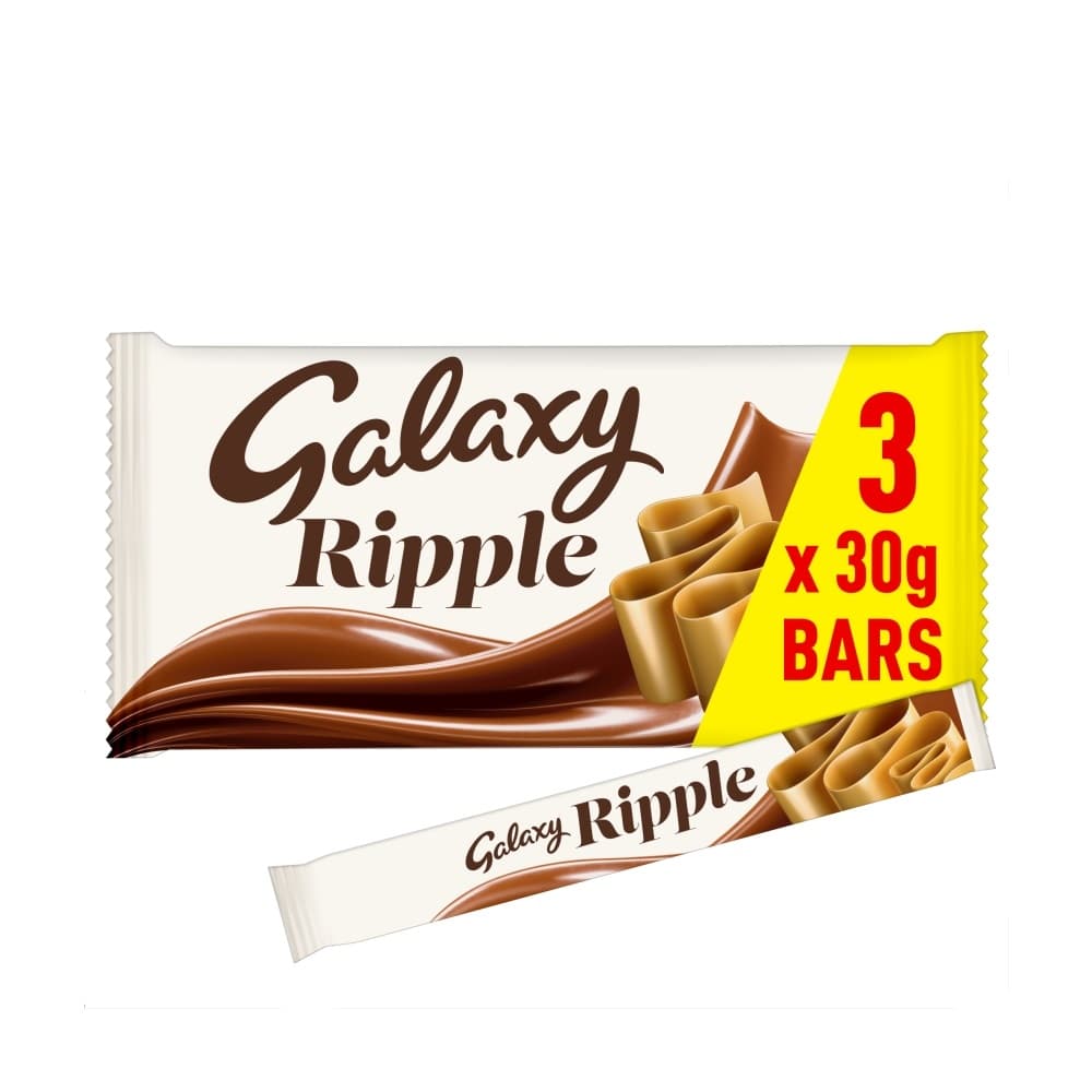 Galaxy Ripple Milk Chocolate Snack Bars Multipack 3x30g

