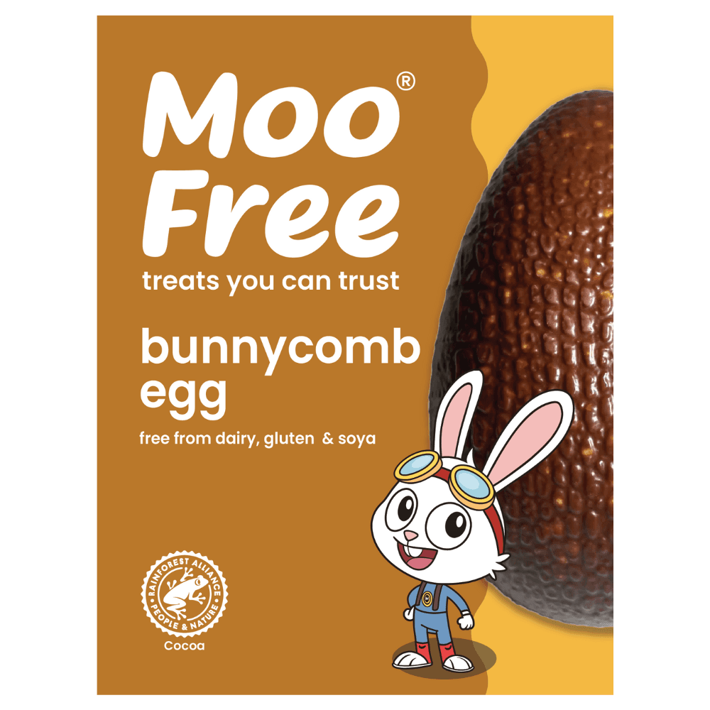 Moo Free Bunnycomb Easter Egg 85g