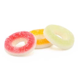 Crazy Candy Factory Sweetshop Fizzy Rings 5p Tub