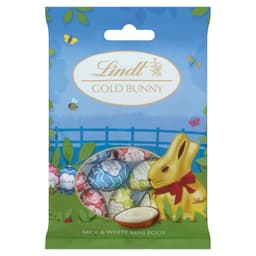 Lindt GOLD BUNNY Milk & White Mini Eggs 80g