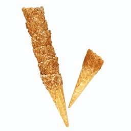 Tall Speculoos Coated Waffle Cone