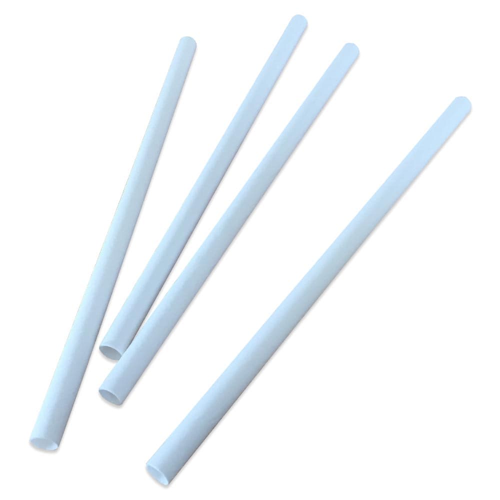 White Paper Straws 8 x 200mm