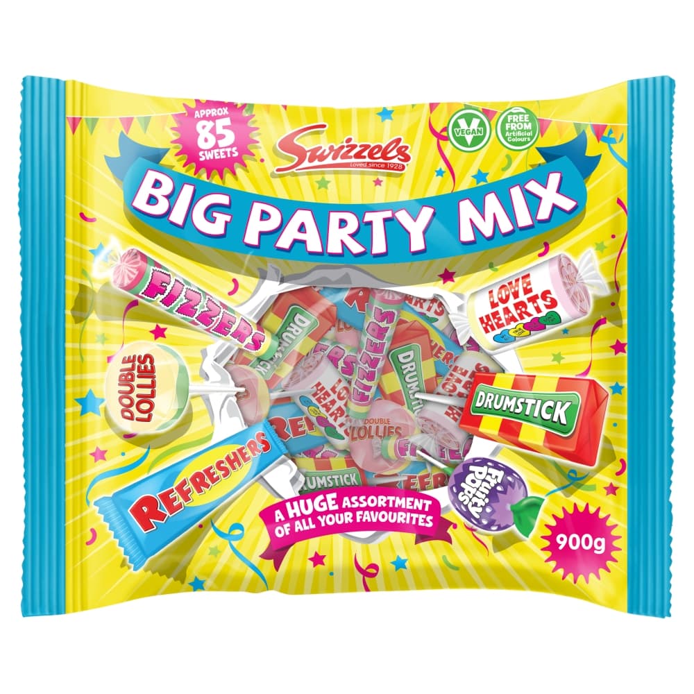 Swizzels Big Party Mix Sweet Bag 900g 