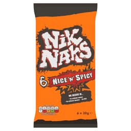 Nik Naks Nice 'N' Spicy Crisps 6 Pack