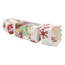 Christmas Cracker Snowflake Design Gift Box With Window