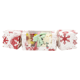 Christmas Cracker Snowflake Design Gift Box With Window