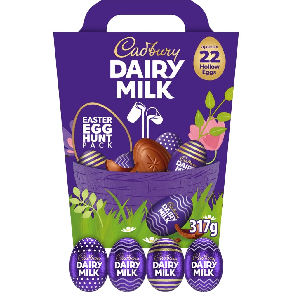 Cadbury Dairy Milk Easter Egg Hunt Pack 317g 