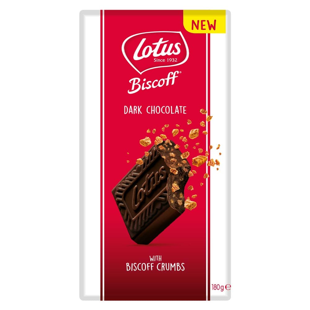 Lotus Biscoff Dark Chocolate with Biscoff Crumbs 180g