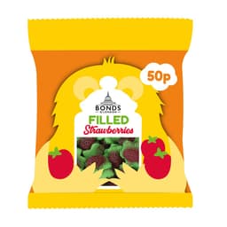 Bonds Filled Strawberries Treat Bags 50g 50p PMP