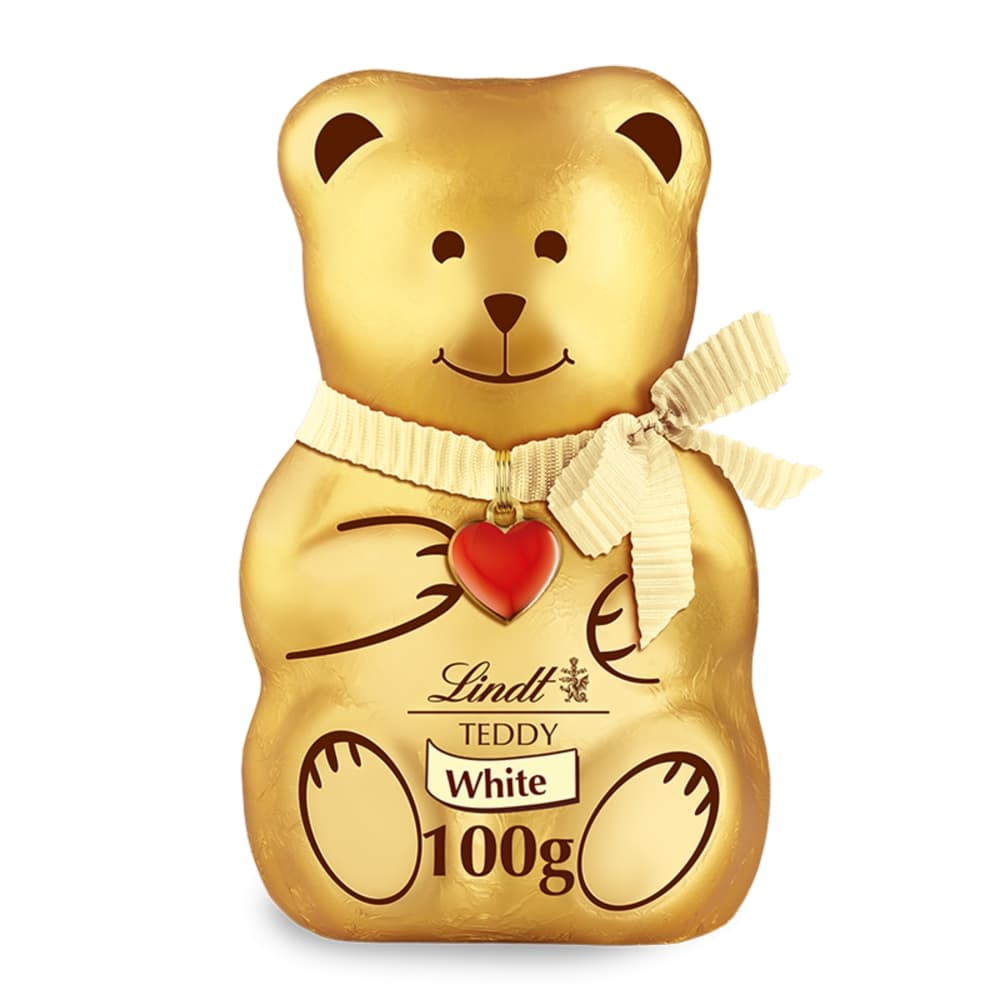 Lindt Teddy Christmas White Chocolate 100g 