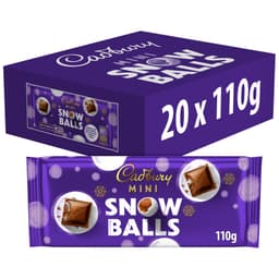 Cadbury Dairy Milk Mini Snowballs Chocolate Bar 110g