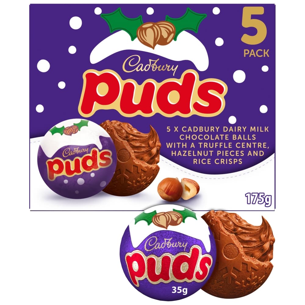 Cadbury Dairy Milk Chocolate Christmas Puds Multipack 175g