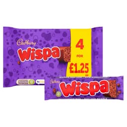 Cadbury Wispa Chocolate Bar 4 Pack 94.8g £1.25 PMP
