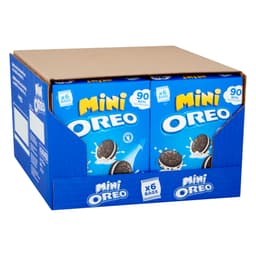 Oreo Mini Vanilla Sandwich Biscuits 6 Snack Packs 114g