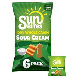Sunbites Sour Cream & Cracked Black Pepper 6 Pack