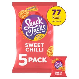 Snack a Jacks Sweet Chilli Rice Cakes Crisps 5 Pack