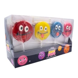 Candy Realms Smiley Face Lollipops 50g