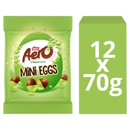 Aero Peppermint Milk Chocolate Easter Mini Eggs Sharing Bag 70g